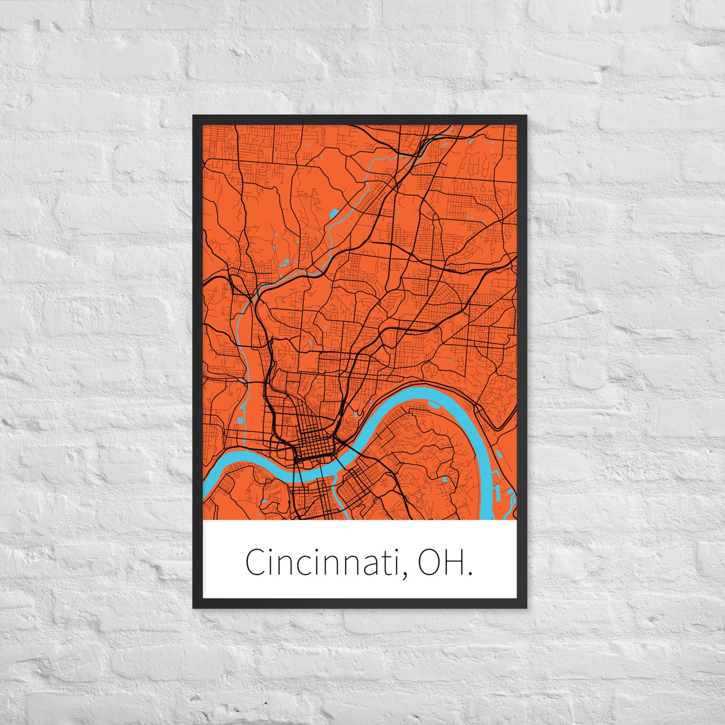 Cincinnati, OH. - Orange & Black