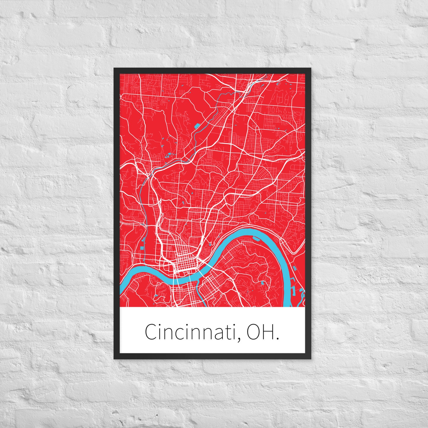 Cincinnati, OH. - Red & White