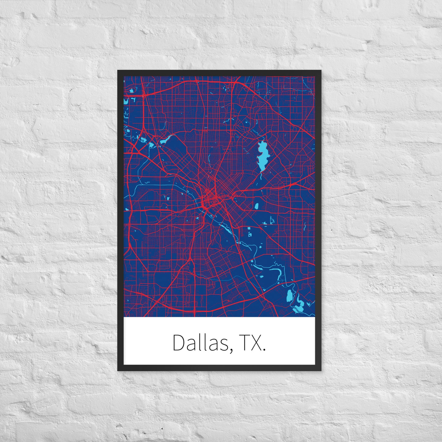 Dallas, TX. - Blue & Red