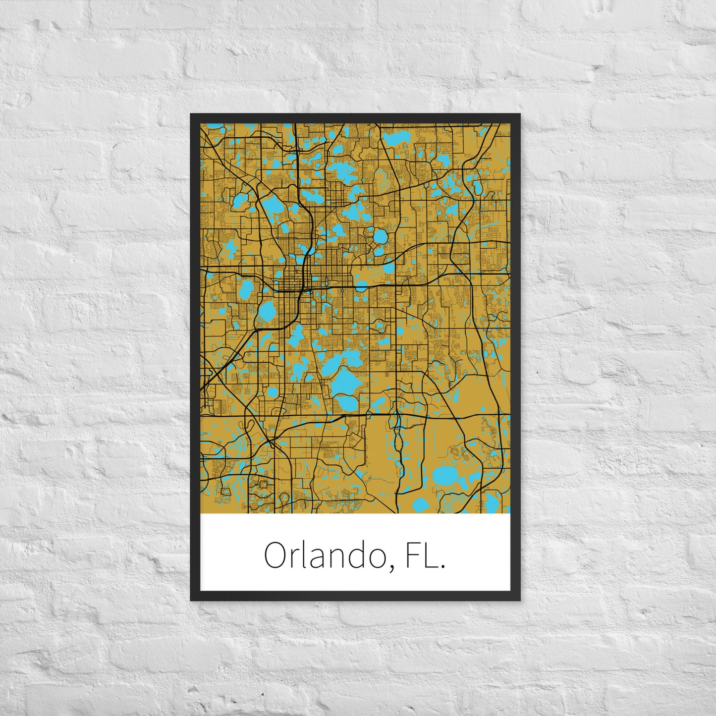 Orlando, FL. - Metallic Gold & Black