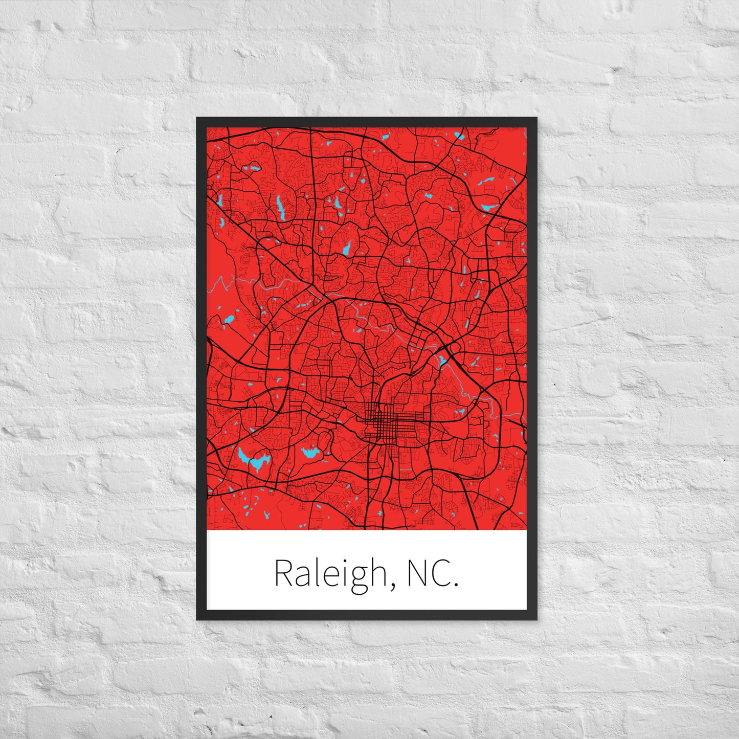 Raleigh, NC. - Red & Black