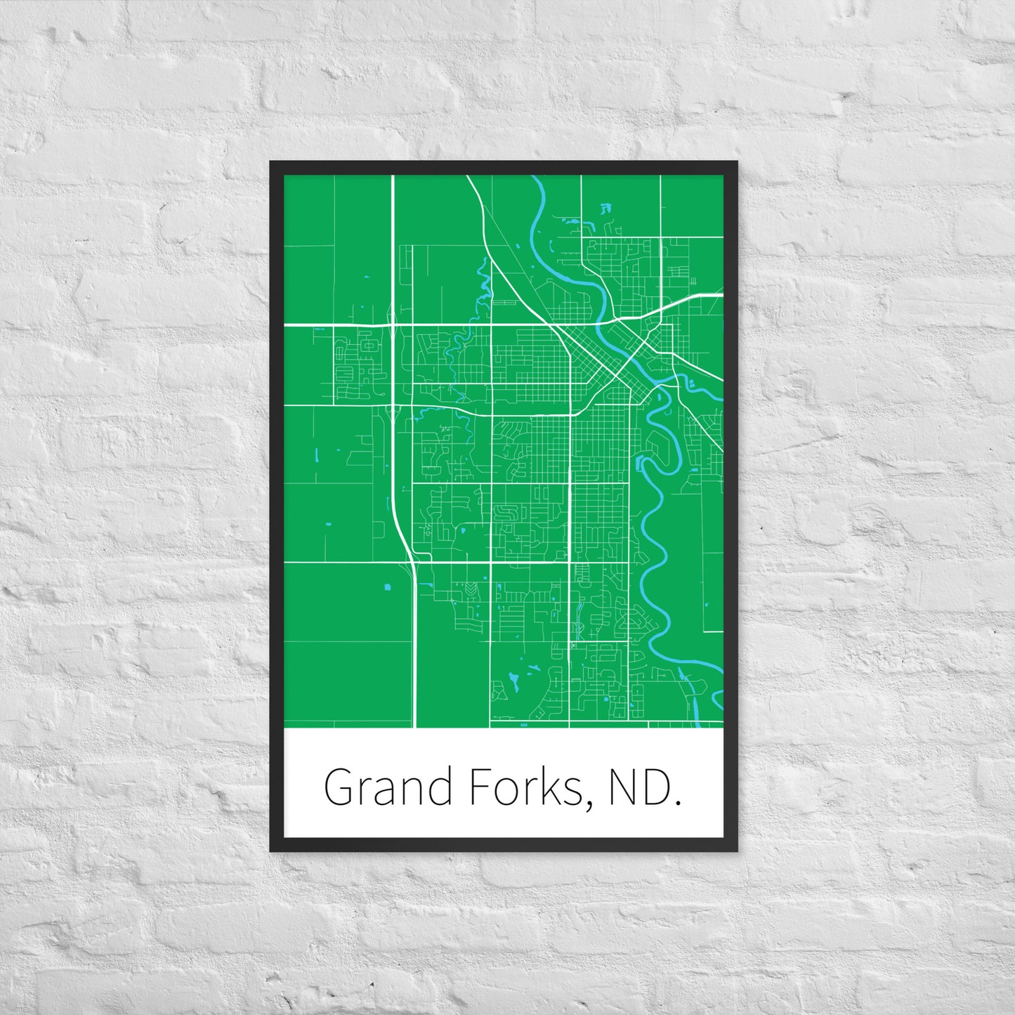 Grand Forks, ND. - UND Green & White