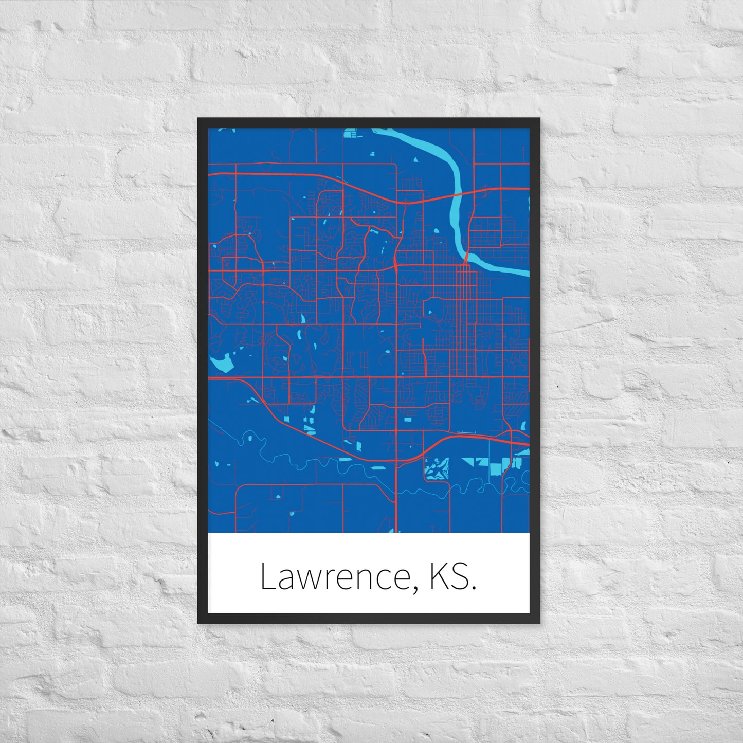 Lawrence, KS. - KU Blue & Crimson