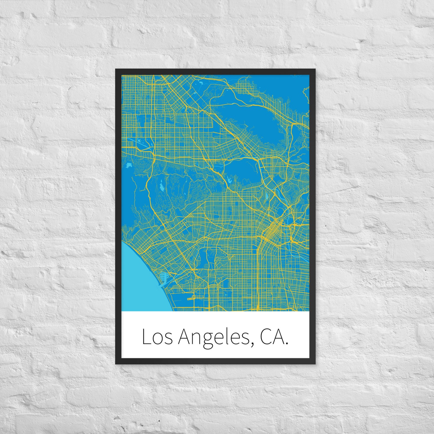 Los Angeles, CA. - Powder Blue & Sunshine Gold