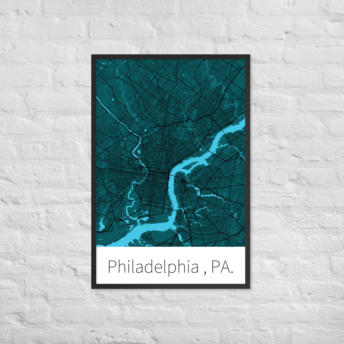 Philadelphia, PA. - Midnight Green & Black