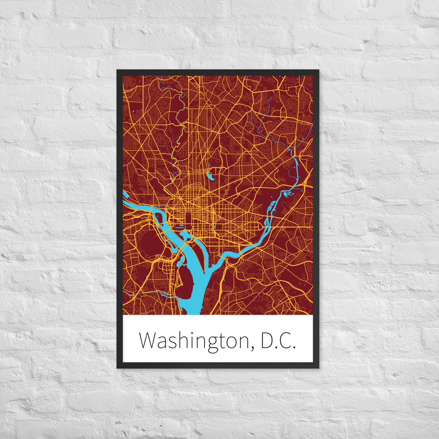 Washington, D.C. - Burgundy & Gold