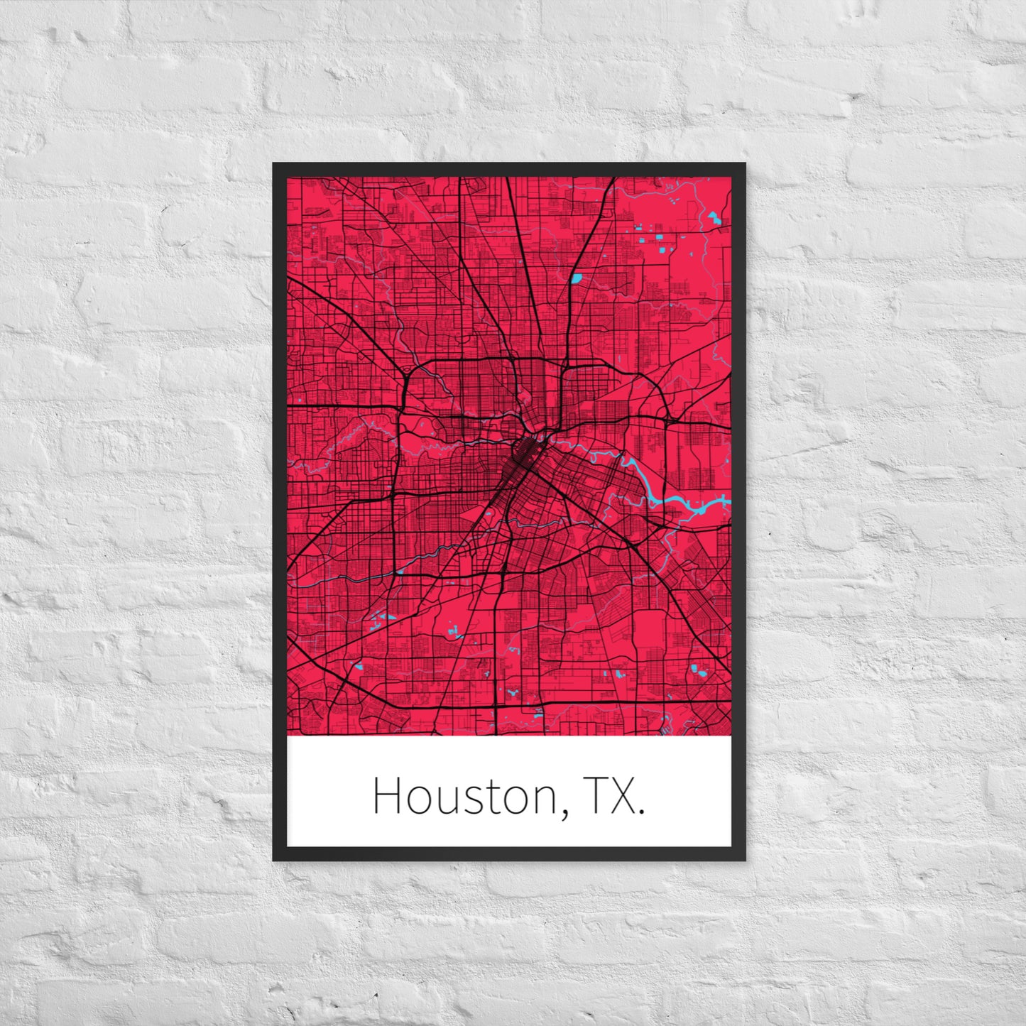 Houston, TX. - Red & Black