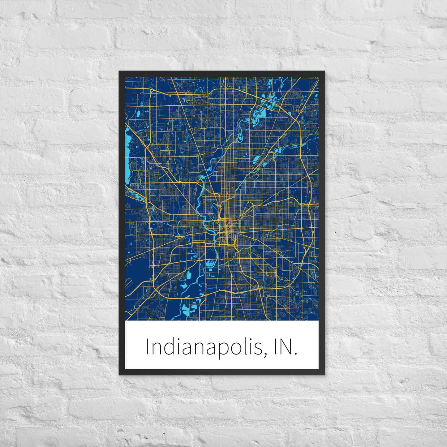 Indianapolis, IN. - Blue & Yellow