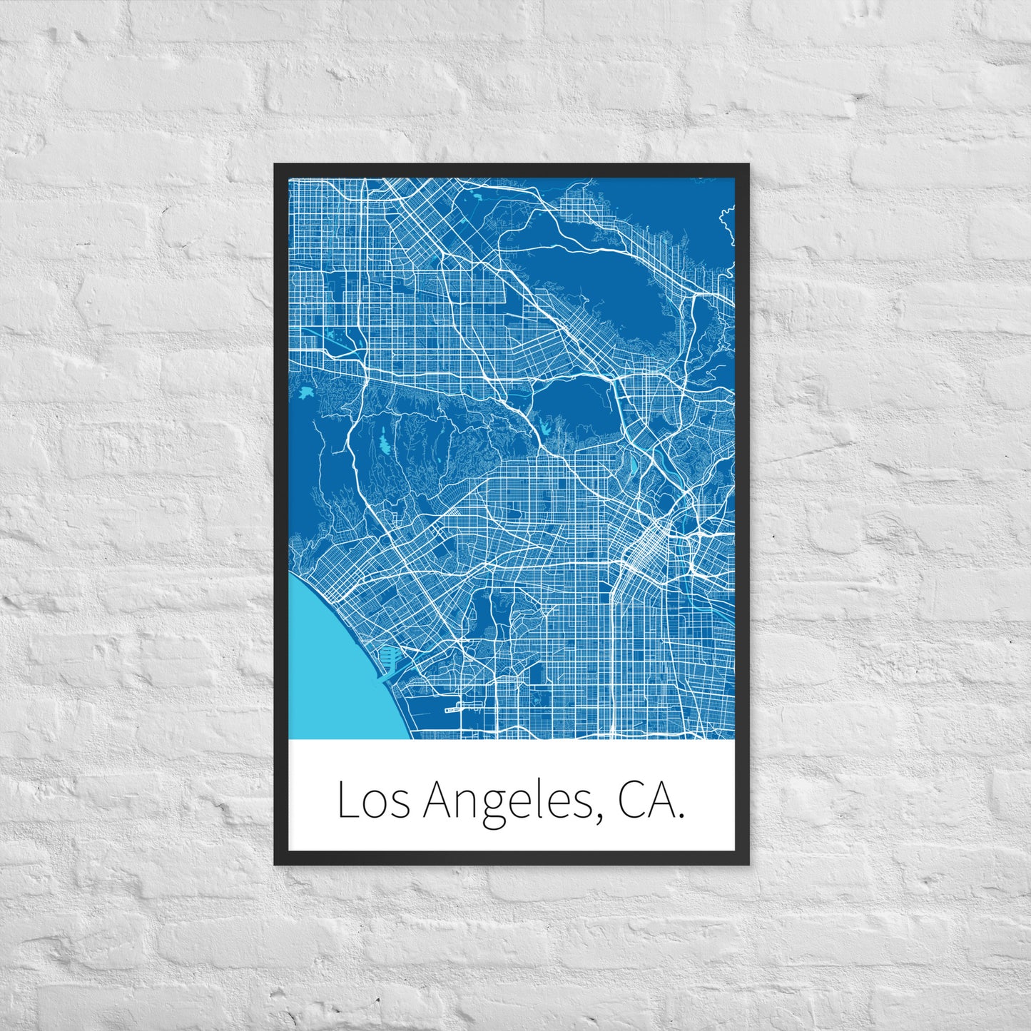 Los Angeles, CA. - Blue & White