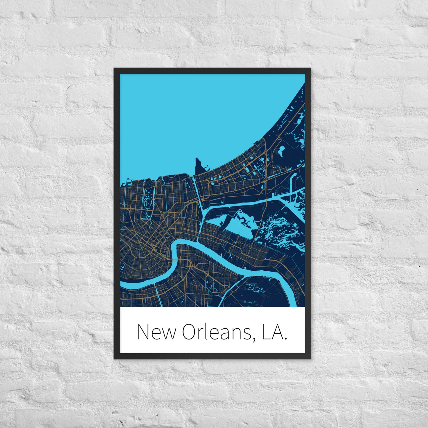 New Orleans, LA. - Navy & Gold