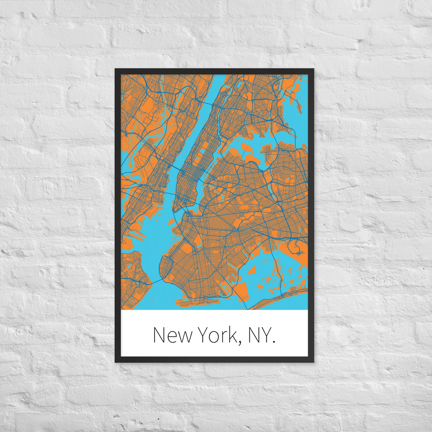 New York, NY. - Orange & Blue