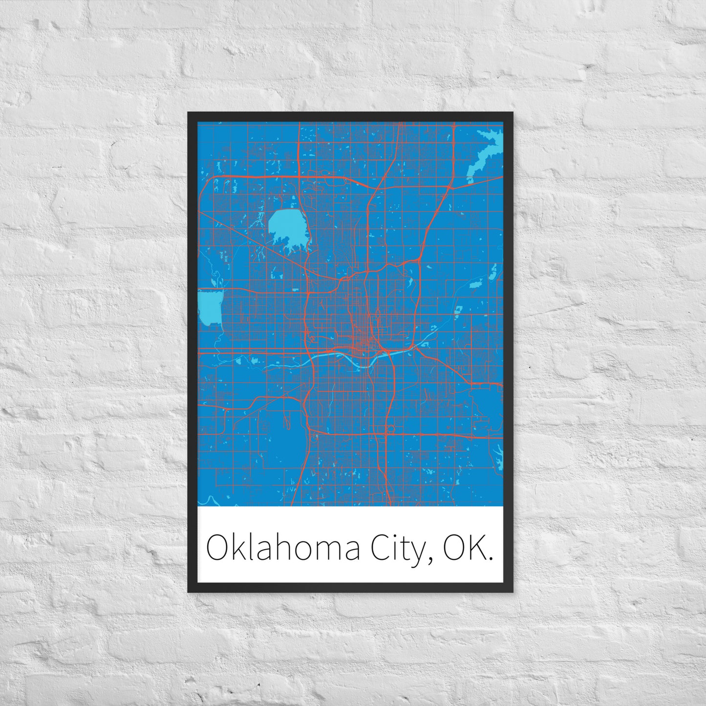 Oklahoma City, OK. - Blue & Orange