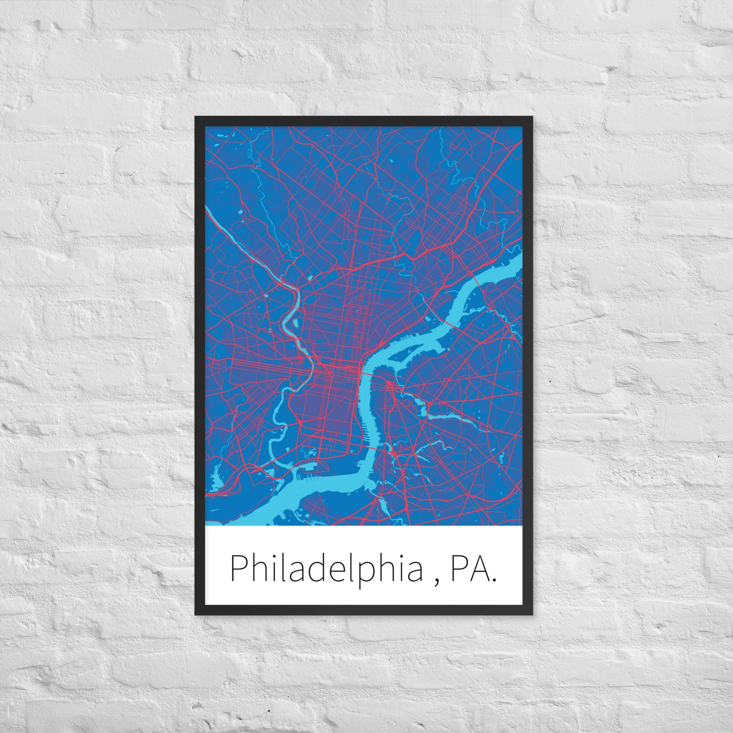 Philadelphia, PA. - Blue & Red