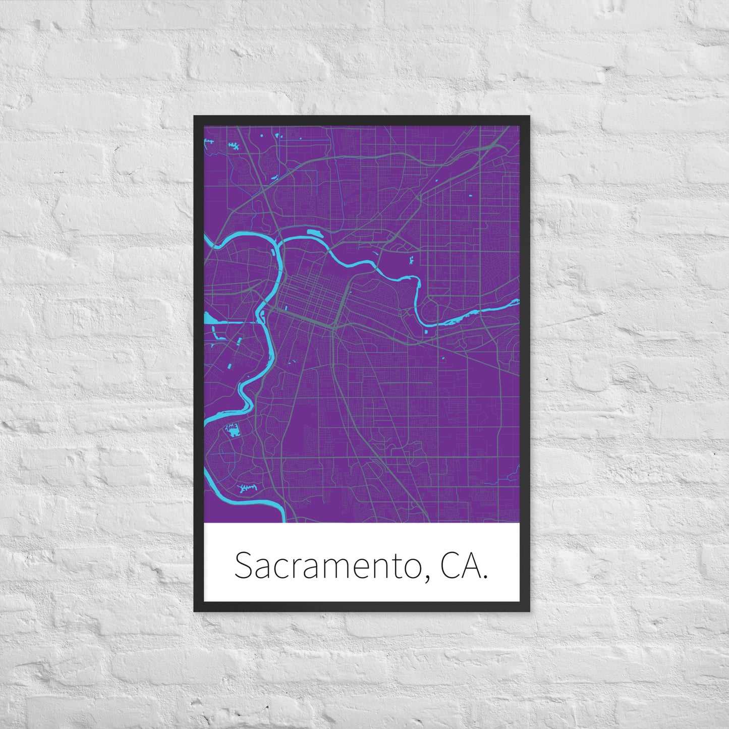 Sacramento, CA. - Purple & Gray