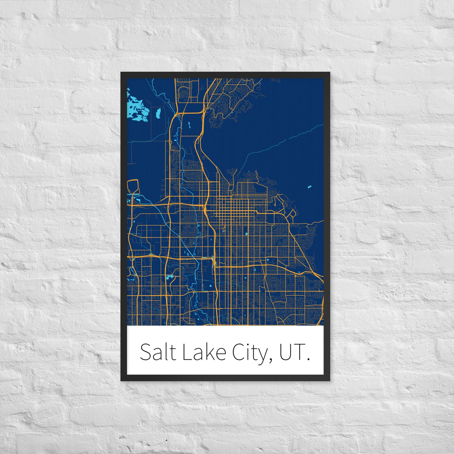 Salt Lake City, UT. - Navy & Yellow