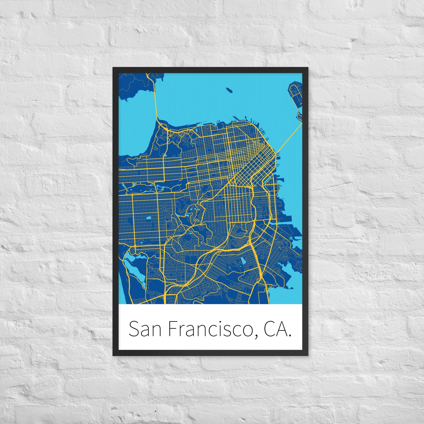 San Francisco, CA. - Blue & Golden Yellow