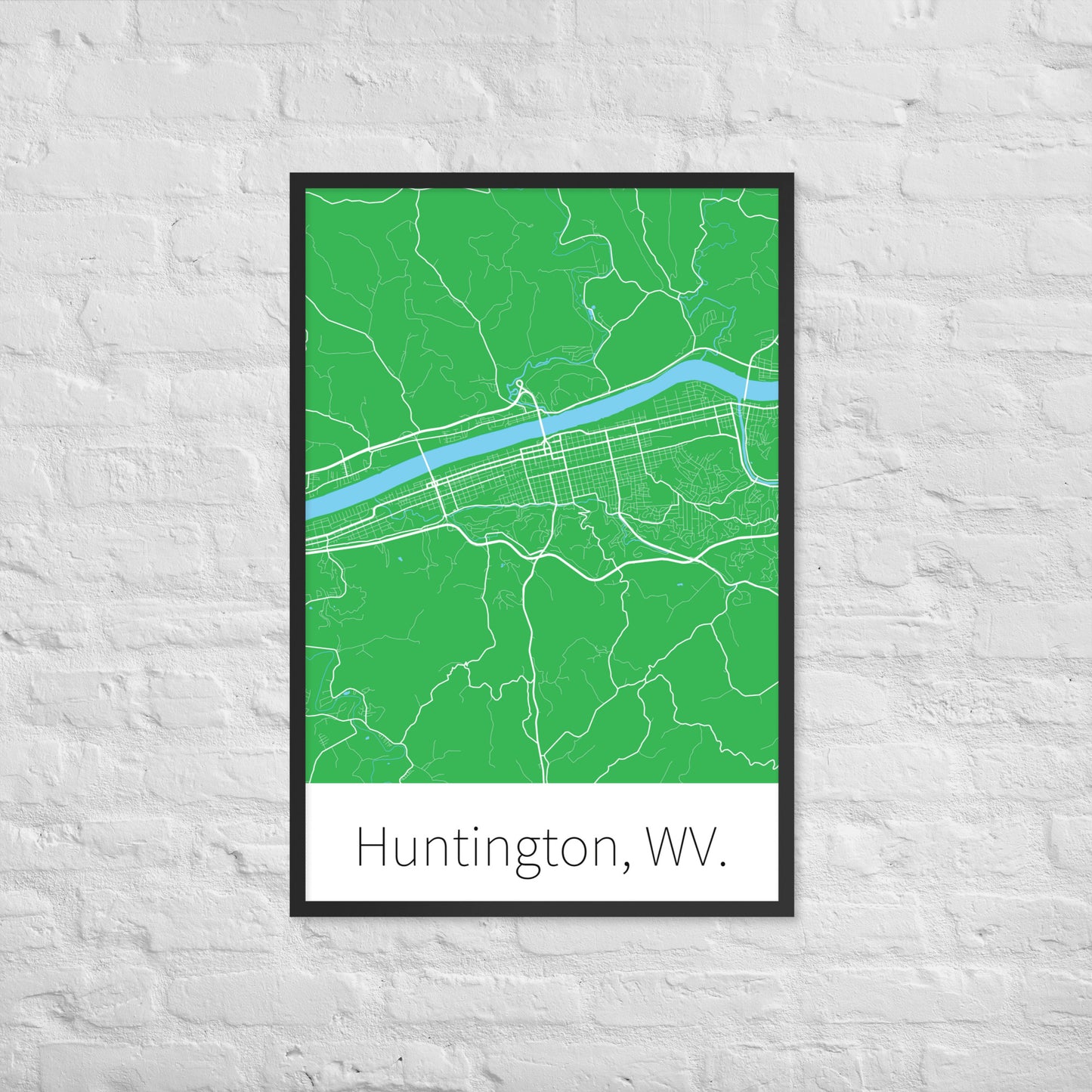 Huntington, WV. - Green & White