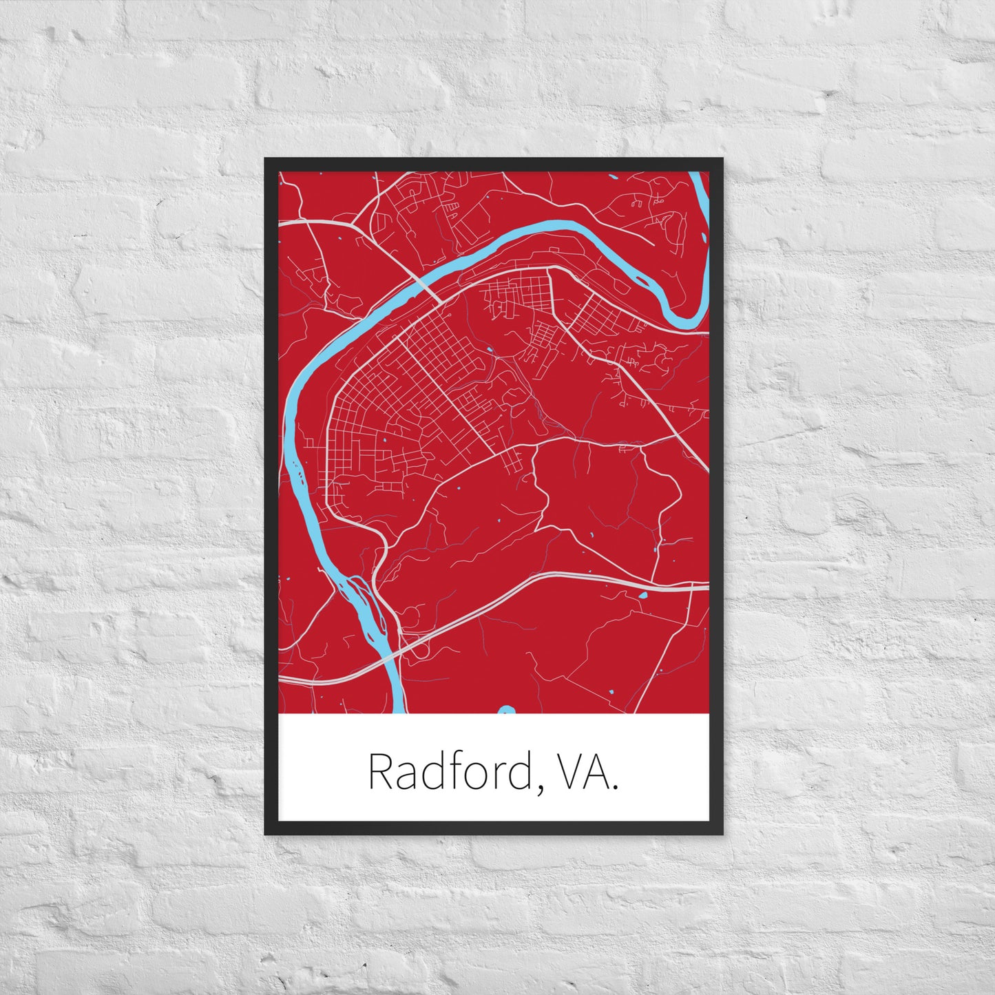 Radford, VA. - Red & Gray