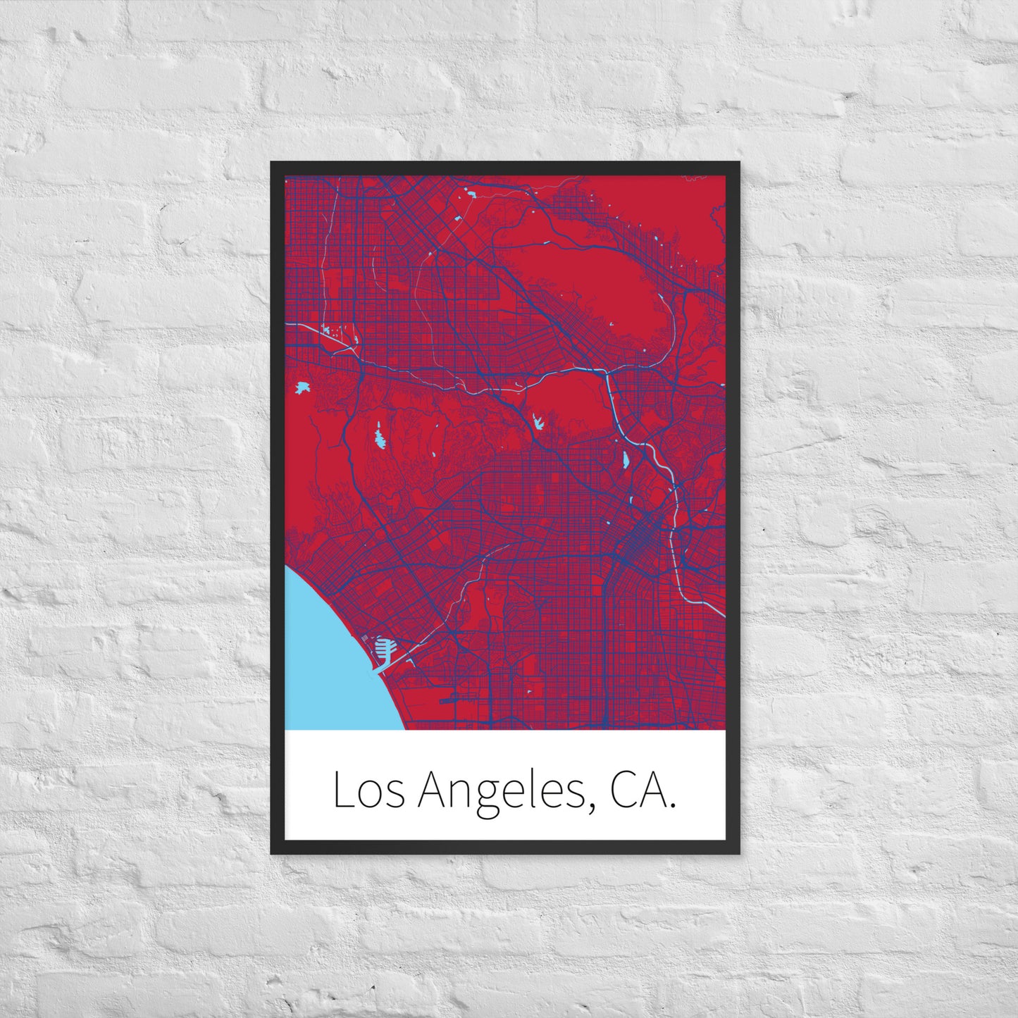 Los Angeles, CA. - Red & Blue