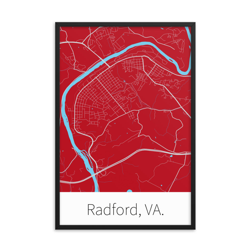 Radford, VA. - Red & Gray