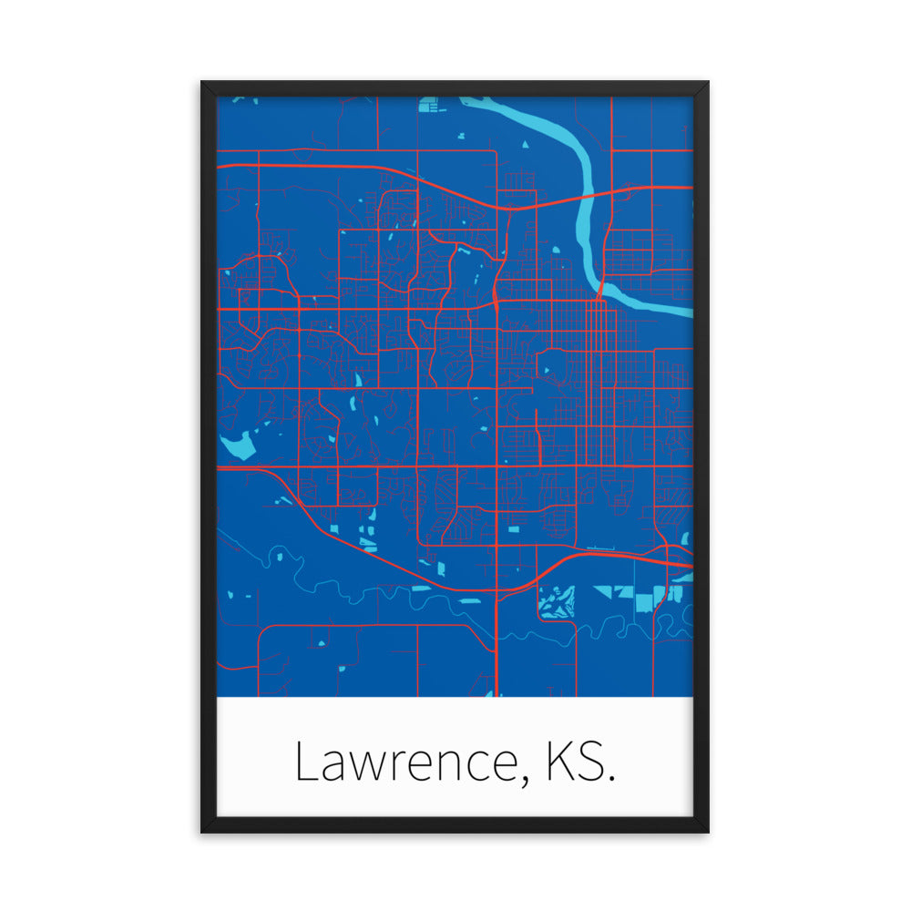 Lawrence, KS. - KU Blue & Crimson