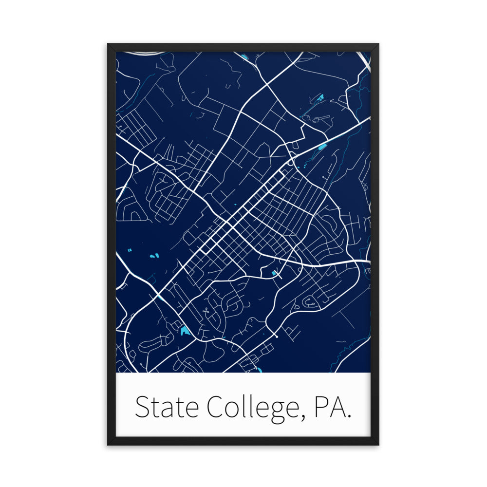 State College, PA. - Blue & White