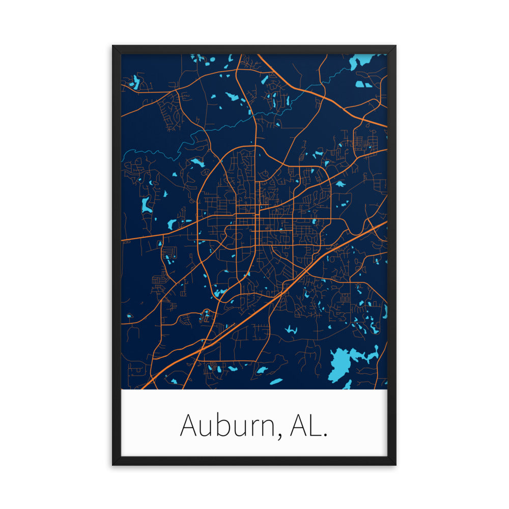 Auburn, AL. - Blue & Orange