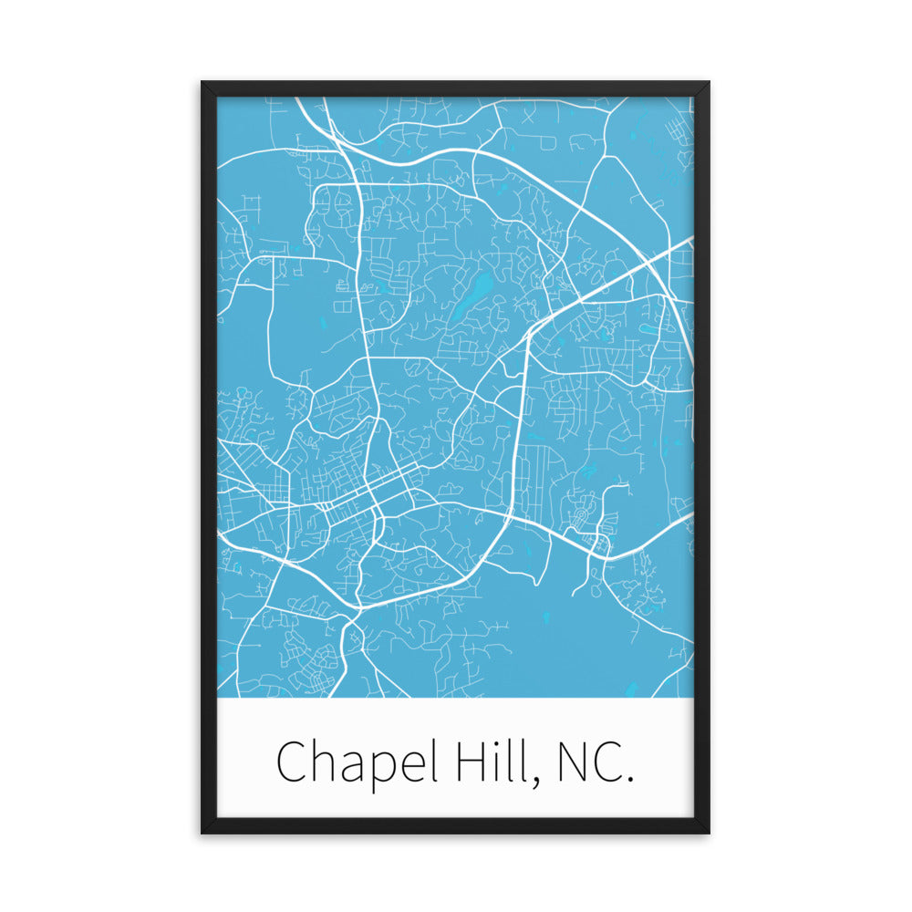 Chapel Hill, NC. - Carolina Blue & White