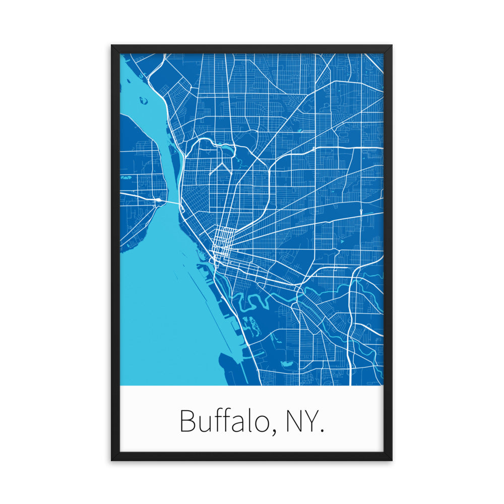 Buffalo, NY. - Blue & White