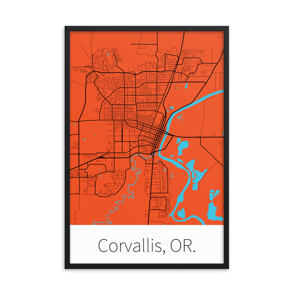 Corvallis, OR. - Orange & Black