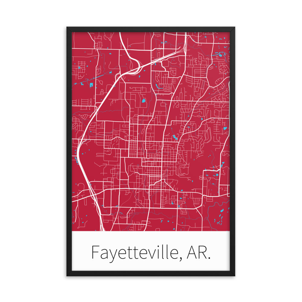 Fayetteville, AR. - Cardinal Red & White