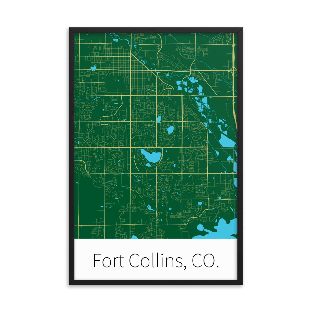 Fort Collins, CO. - Green & Gold