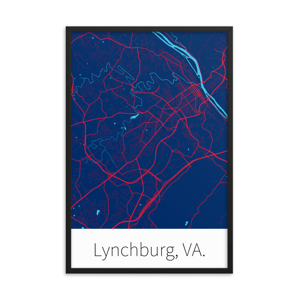 Lynchburg, VA. - Blue & Red