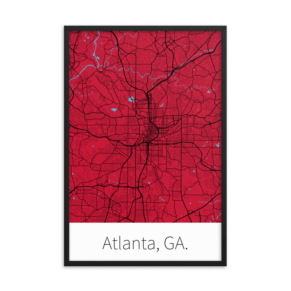 Atlanta, GA. - Red & Black