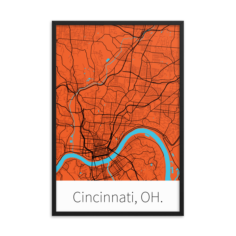 Cincinnati, OH. - Orange & Black