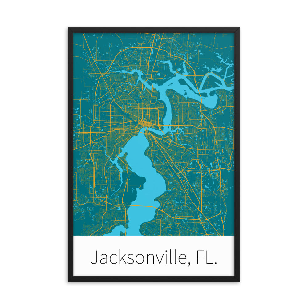 Jacksonville, FL. - Teal & Gold