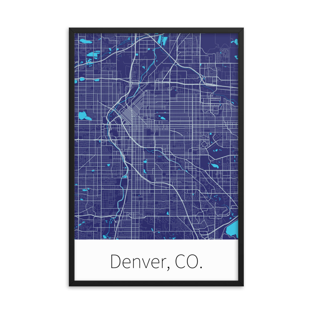 Denver, CO. - Purple & Silver