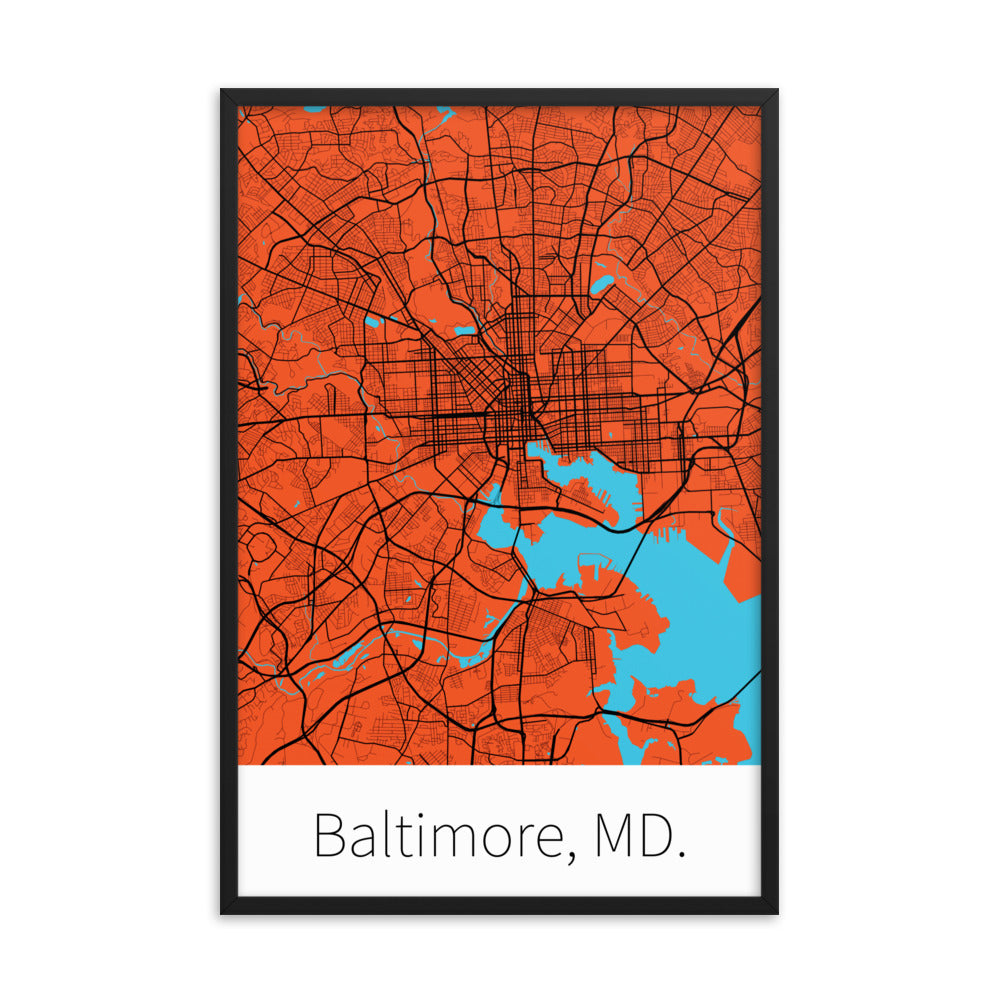 Baltimore, MD. - Orange & Black