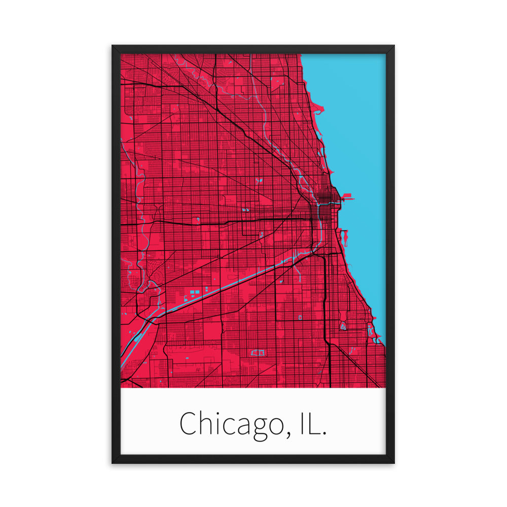 Chicago, IL. - Red & Black