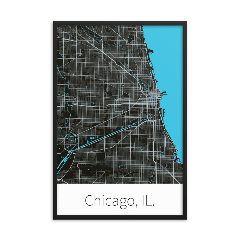 Chicago, IL. - Black & Silver