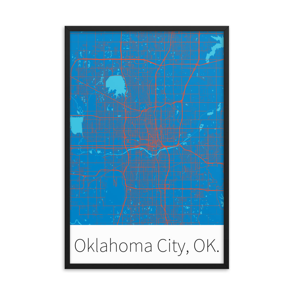 Oklahoma City, OK. - Blue & Orange