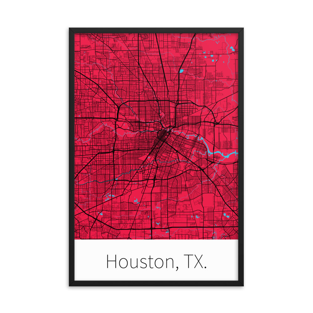 Houston, TX. - Red & Black