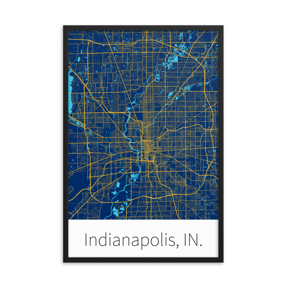 Indianapolis, IN. - Blue & Yellow