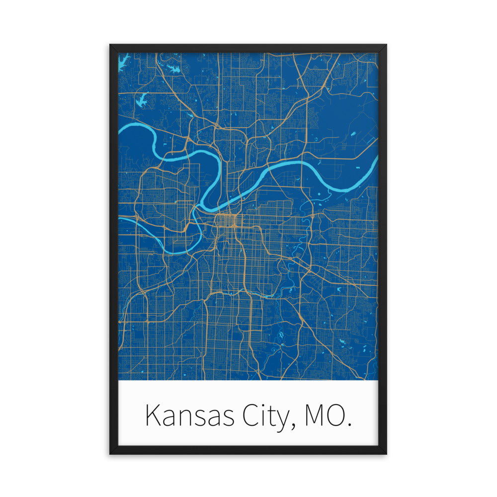 Kansas City, MO. - Royal Blue & Gold