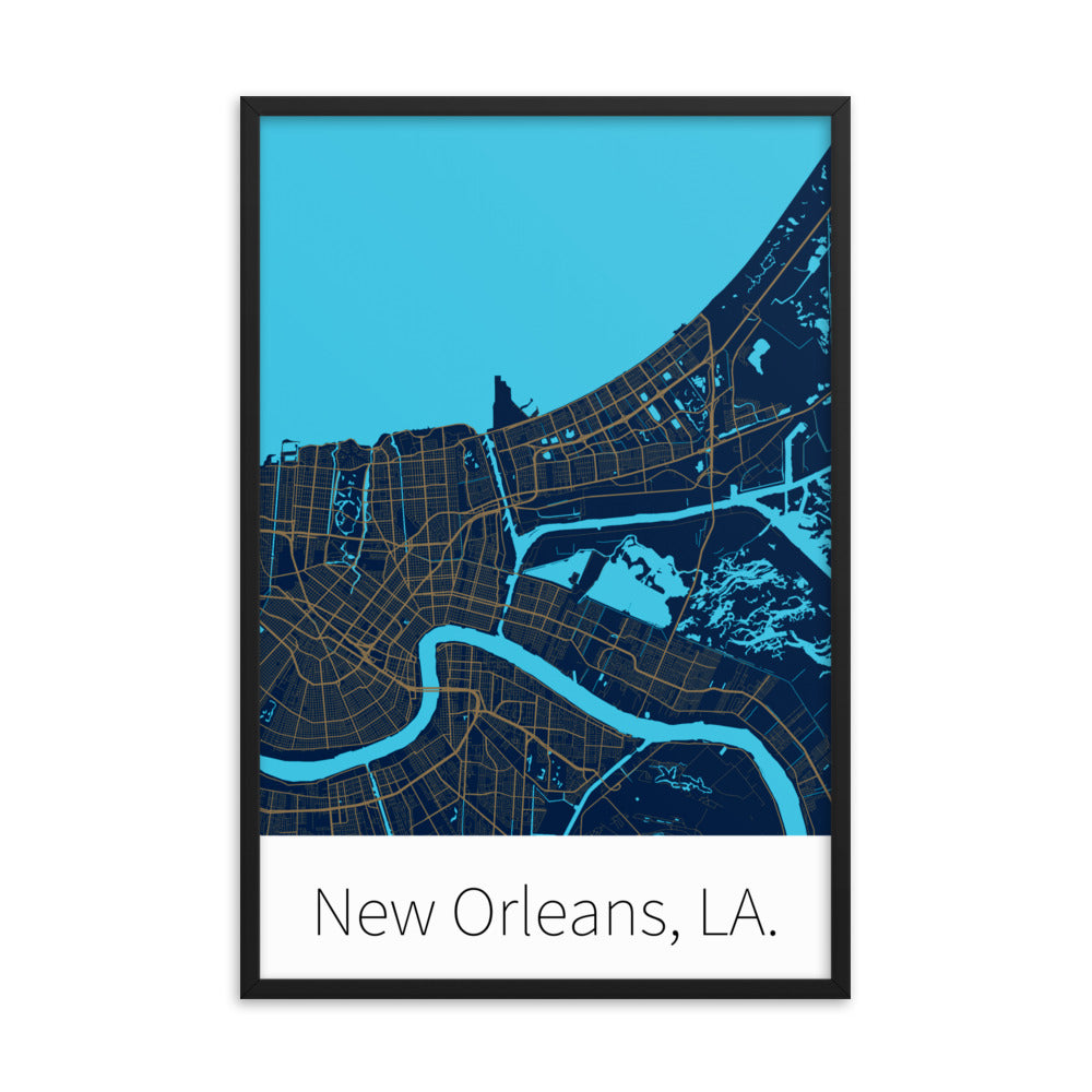 New Orleans, LA. - Navy & Gold