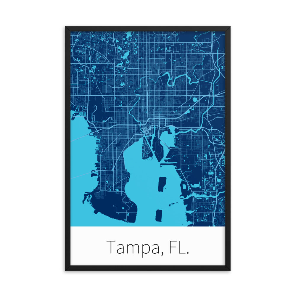 Tampa, FL. - Navy Blue & Columbia Blue