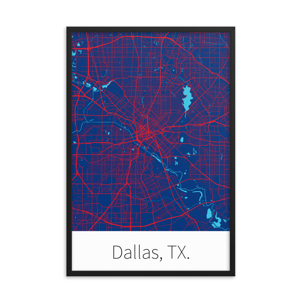 Dallas, TX. - Blue & Red