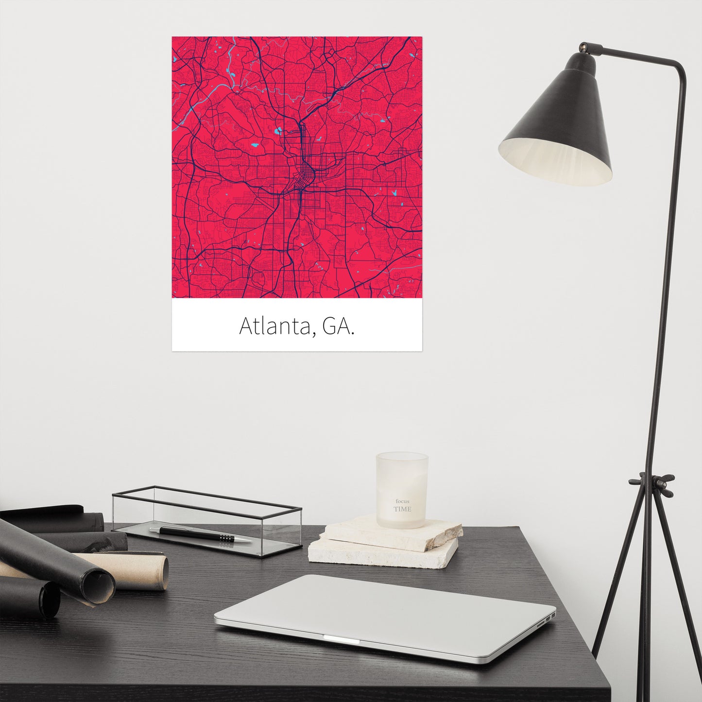 Atlanta, GA. - Scarlet & Navy