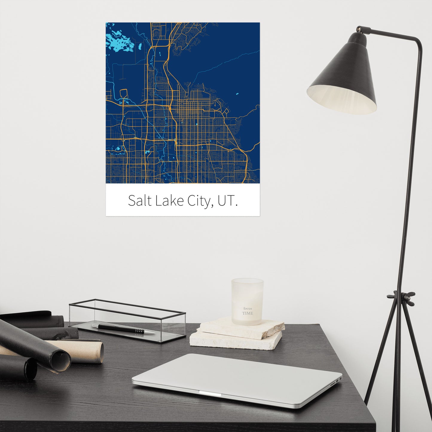 Salt Lake City, UT. - Navy & Yellow