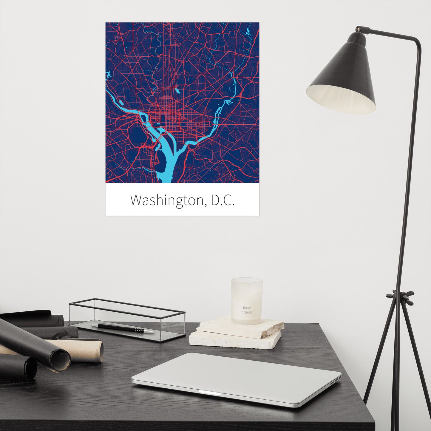 Washington, D.C. - Navy Blue & Red